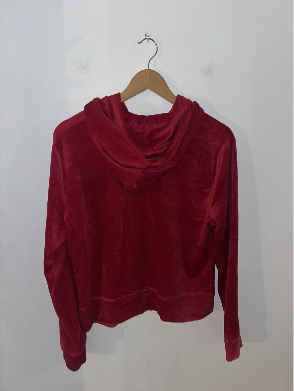 JUICY COUTURE Y2K Velour Classic Small Rhinestone Tracksuit - Large - Raspberry - Picture 3 of 9